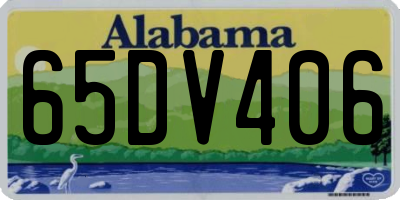 AL license plate 65DV406