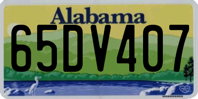 AL license plate 65DV407