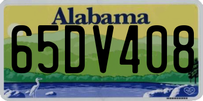 AL license plate 65DV408