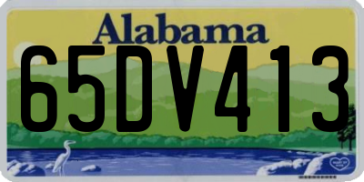 AL license plate 65DV413