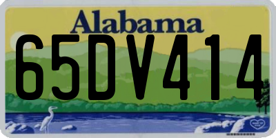 AL license plate 65DV414