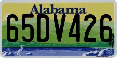 AL license plate 65DV426