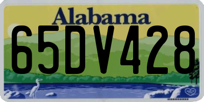 AL license plate 65DV428