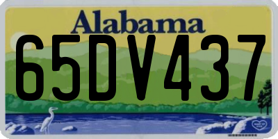 AL license plate 65DV437