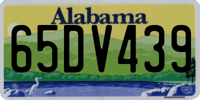 AL license plate 65DV439
