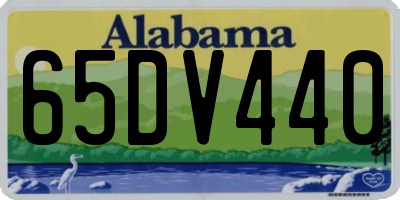 AL license plate 65DV440