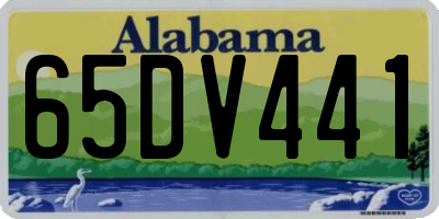 AL license plate 65DV441