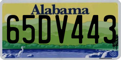 AL license plate 65DV443