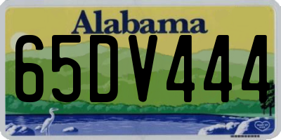 AL license plate 65DV444