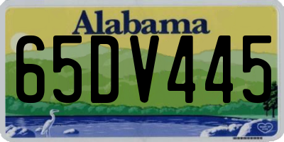 AL license plate 65DV445
