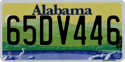 AL license plate 65DV446