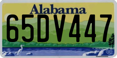 AL license plate 65DV447