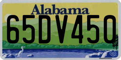 AL license plate 65DV450