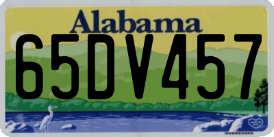 AL license plate 65DV457