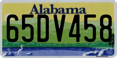 AL license plate 65DV458