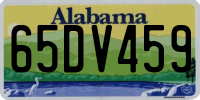 AL license plate 65DV459