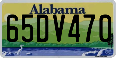 AL license plate 65DV470
