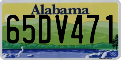 AL license plate 65DV471