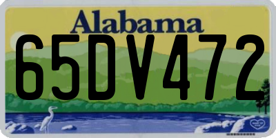 AL license plate 65DV472