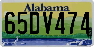 AL license plate 65DV474
