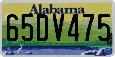 AL license plate 65DV475