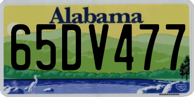 AL license plate 65DV477