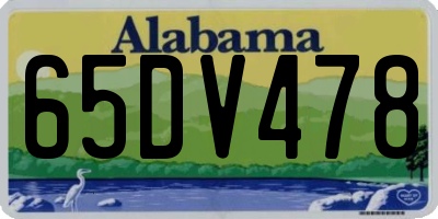 AL license plate 65DV478