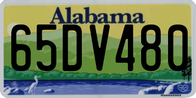AL license plate 65DV480