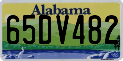 AL license plate 65DV482