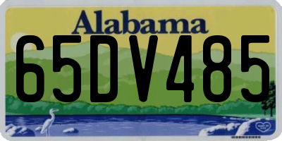 AL license plate 65DV485