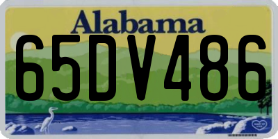 AL license plate 65DV486