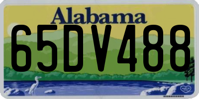 AL license plate 65DV488