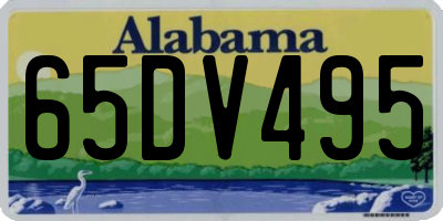 AL license plate 65DV495