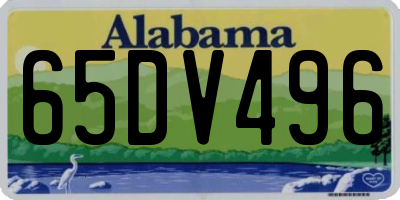 AL license plate 65DV496