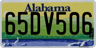AL license plate 65DV506