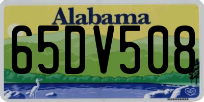 AL license plate 65DV508