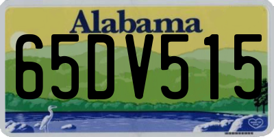 AL license plate 65DV515