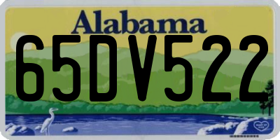 AL license plate 65DV522