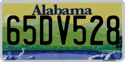 AL license plate 65DV528