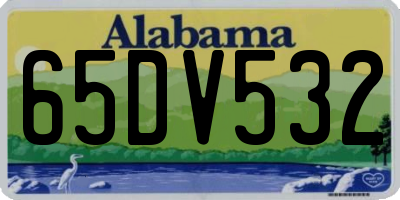 AL license plate 65DV532