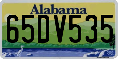 AL license plate 65DV535