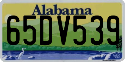 AL license plate 65DV539