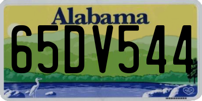 AL license plate 65DV544