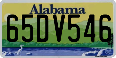 AL license plate 65DV546