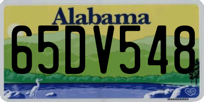 AL license plate 65DV548