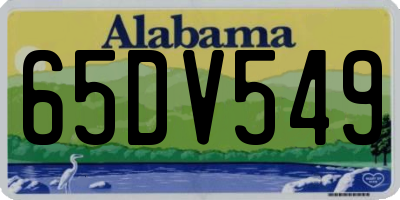 AL license plate 65DV549