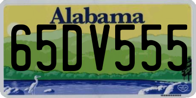 AL license plate 65DV555