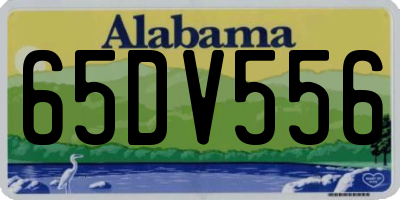 AL license plate 65DV556