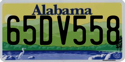 AL license plate 65DV558