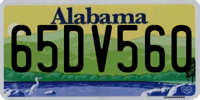 AL license plate 65DV560